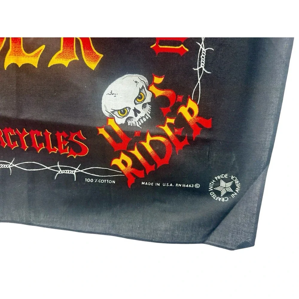 Rare Vintage Harley Davidson‎ Bandanna/Scarf